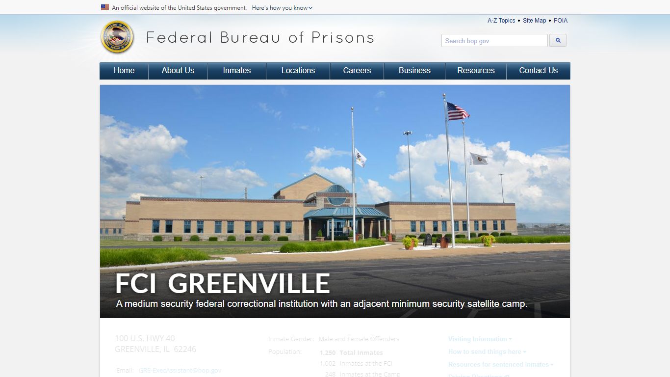 FCI Greenville - Federal Bureau of Prisons